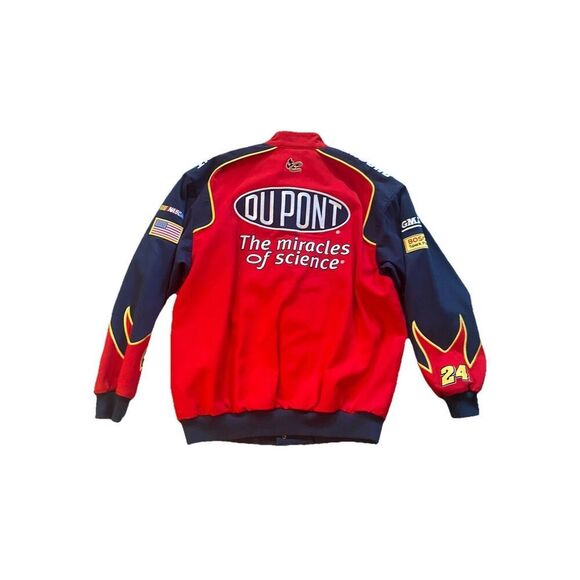 20th Anniversary 2004 Chase Authentic Jeff Gordon L Jacket Dupont Flames Nascar - Picture 14 of 16